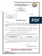 FSED 012 Abatement Order (AO) REV 1