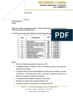 Cotizacion Maquinaria Pesada y Volquetas