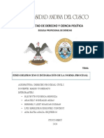 Fines Del Proceso e Integración de La Norma Procesal