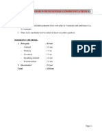 Subject: English For Business Communication 1: Role-Plays For Final Speaking Test