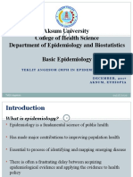 Epidemiology For MPH Students