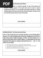 KAPNAYAN 2011: The Chemistry Quiz Show