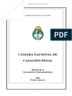 Boletin Sec Jurisp Cam Casación 1er. Semestre 2009 PDF