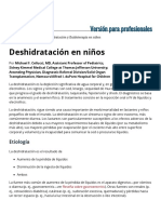 Deshidratación en Niños - Pediatría - Manual MSD Versión para Profesionales