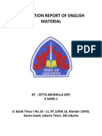 Literasition Report of English Materia1