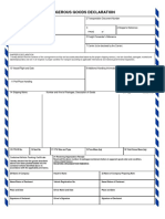 Imo Dangerous Goods Declaration PDF