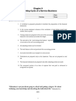 Quiz 9 Completing The Accounting Cycle Worksheet and Reversing Entries Without Answer