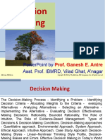 Decision Making: Powerpoint by Asst. Prof. Ibmrd, Vilad Ghat, A'Nagar