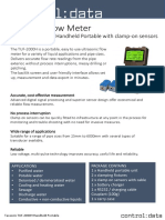 Ultrasonic Flow Meter: Taosonic TUF-2000H Handheld Portable With Clamp-On Sensors