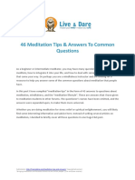 Meditation Tips and Answers - LiveAndDare PDF