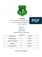 Letter of Transmittal: Term Paper