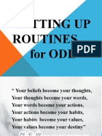 Setting Up Routines For ODL