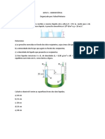 Lista 5 - Hidrostática PDF