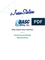 Job Specification - Data Import