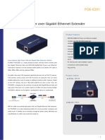 IEEE 802.3at Power Over Gigabit Ethernet Extender: POE-E201