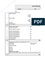 Questionnaire For Green Field Cement Plant