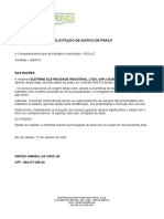 Solicitação de Aditivo de Prazo