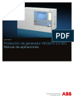 Manual de Aplicaciones Proteccion de Generador Reg670 2.0 Iec PDF