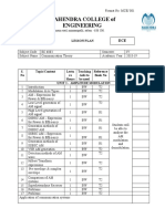 Mahendra College of Engineering: Lesson Plan