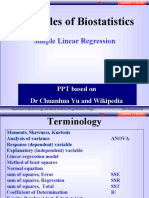 Principles of Biostatistics: Simple Linear Regression