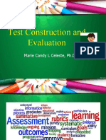 Test Construction and Evaluation