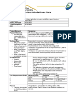 Six Sigma Yellow Belt Project Charter