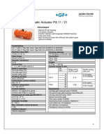 Datasheet Pneumatic Actuator Pa 11 21 PDF