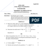 Engineeriing Mathematics-Ii - Ema-102 PDF