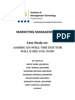 Marketing Management-I: American Well-The Doctor Will E-See You Now