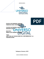 Qué Son Las Tics o Tecnologías de La Información y La Comunicación