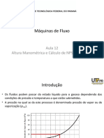 12 - Altura Manométrica e Cálculo de NPSH - Parte IV