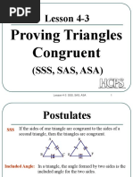 Lesson 4-3: Proving Triangles Congruent