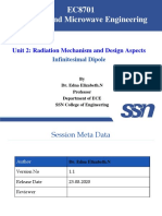 EC8701 Antennas and Microwave Engineering: Unit 2: Radiation Mechanism and Design Aspects