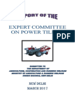 Report of The Expert Committee On Power Tillers (Revised) PDF