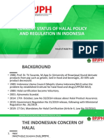 BPJPH - Current Status of Halal Policy and Regulation in Indonesia