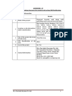 Annexure Iv FORM 1 For Seeking Clearance For Projects Attracting CRZ Notification (I) Basic Information Sr. No. Item Details