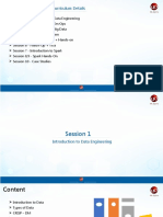 Data Engineering Session Curriculum Details: © 2019 Mu Sigma - Reproduction Prohibited 1