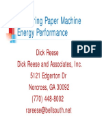 Measuring Paper Machine Energy Performance