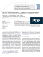 Differences in Amplification Efficiency of Standard Curves in Quantitative Real-Time