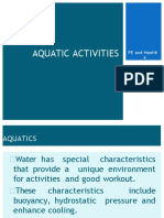 Aquatic Activities: PE and Health 4