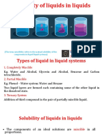 Solubility of Liquids in Liquids