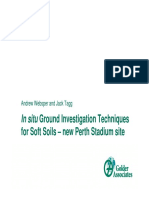 02 Websper Tagg - in Situ Ground Investigation Techniques For Soft Soils - New Perth Stadium