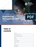 Engineering Management MSC: Online