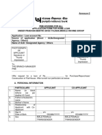 Application Form For PMAY MIG Loan PDF