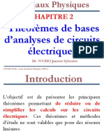 Signaux Physiques - Chapitre 2-Theoremes de Bases D'analyses de Circuits Electriques-1 PDF