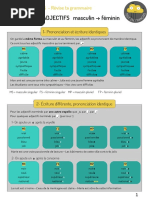 Accord Des Adjectifs A1 A2