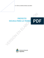 Proyecto Escuela de Transición - Preliminar