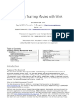 Creating Training Movies With Wink