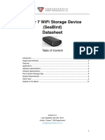 Power 7 Wifi Storage Device (Seabird) Datasheet: Table of Content