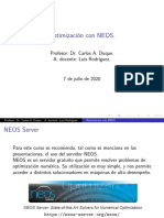 Optimizaci N Con NEOS